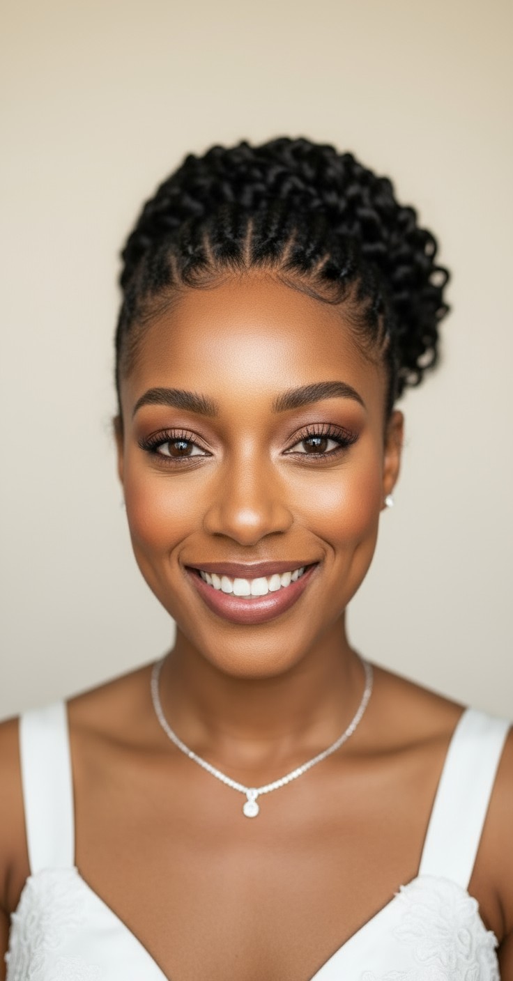 After Side Pony Updo For Wedding